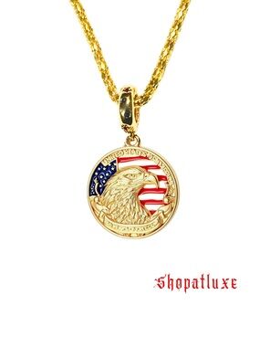 USA Commemorative Anniversary Eagle Pendant Necklace -Limited Edition